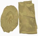 Kit 2 Fronhas 50x70 +1 Touca De Cetim Anti Frizz Bege - Confecções elba