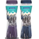 Kit 2 Jogos de Talheres Tramontina Ipanema 24pc Roxo + Azul