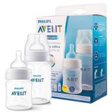 Kit 2 Mamadeira Classic Anticólica AVENT 125/260ml Cristal