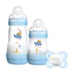 Kit 2 Mamadeiras Auto-esterilizável e Chupeta Rinoceronte Menino - MAM