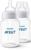 Kit 2 Mamadeiras Avent Philips Classic+ 260ml Anticólica Bpa Free - Philips avent