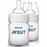 Kit 2 Mamadeiras Classic 125ml Transparente - Philips Avent