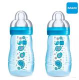 Kit 2 Mamadeiras Mam Easy Active Fashion Azul 270ml 4847