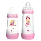 Kit 2 Mamadeiras Mam First Bottle 260ml + 320ml Rosa (4664+4678)