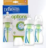 Kit 2 mamadeiras options boca larga 270ml dr browns