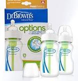 Kit 2 mamadeiras options boca larga 270ml dr browns