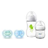 Kit 2 Mamadeiras Pétala 125 e 260ml Dragão e Chupeta Ultra Air - Philips Avent