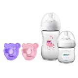 Kit 2 Mamadeiras Pétala 125 e 260ml Unicórnio e Chupeta Soothie - Philips Avent