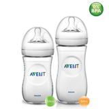 Kit 2 Mamadeiras Pétala Anticólica 260ml/330ml AVENT
