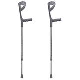 Kit 2 muleta canadense ajustavel fixa 120 kg em aluminio - Makeda