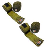 Kit 2 Pares Bandagem Faixa Mãos Elástica 5 metros- Boxe Muay - Jugui
