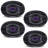 Kit 2 Pares de Alto Falante 6x9 Pioneer Ts-6960BR 400W Rms