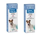 kit 2 pipetas Pulvex 1,0ml cada - 1Pipeta para cada 15kg - Pulgas, Carrapatos e Mosquitos - Msd animal