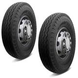 Kit 2 Pneus Goodyear 900-20 PLG8 Papaléguas 14 Lonas Dianteiros para Caminhão E Ônibus