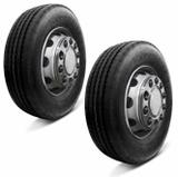 Kit 2 Pneus Goodyear Aro 17.5 215/75R17.5 126F Steelmark AGS Dianteiro Caminhão e Ônibus