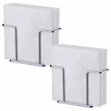 Kit 2 Porta Guardanapos Papel Pequeno Suporte Mesa Lanche Café - Future