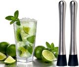 Kit 2 Socadores Macerador Caipirinha Inox Amassador Bar Limão - Home