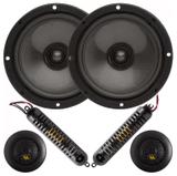 Kit 2 Vias Bravox CS60BK 130w Rms Alto Falante de 6 Polegadas