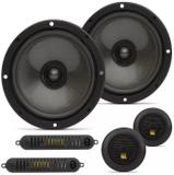 Kit 2 Vias Bravox CS60BK 6 Polegadas 130W RMS 4 Ohms + Par Tweeters 60W RMS