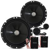 Kit 2 Vias Pioneer TS-C170BR Alto Falante 6" 120W RMS + Tweeters + Crossovers