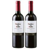 Kit 2 Vinho Importado Chileno Casillero Del Diablo Cabernet Sauvignon Tinto 750ML - Concha y toro