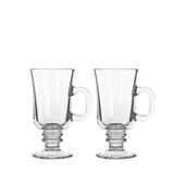 Kit 2 Xícaras Taça Caneca De Vidro Para Capuccino Café 240ml - Cok