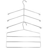 Kit 20 Cabides Triplos Para Camisas 20 Cabides Triplo Calças - Zanline