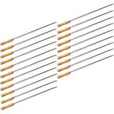 Kit 20 Espetos 70cm Churrasco Churrascaria fests Aço Inox - Wp connect