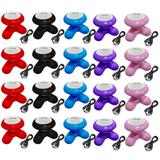 Kit 20 Mini Massageadores Mimo Massager XY3199 Portátil USB Pilha Cores Sortidas