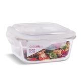Kit 20 Potes Vidro Hermética Trava Quadrado 800ml Marmita - Casa linda