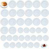 Kit 20 Pratos Rasos em Melamina / Plastico com 28 Cm Branco + 20 Prato Sobremesa utilgoods - Rio chens/util goods