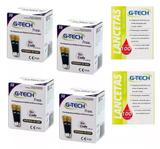 Kit 200 Tiras Fitas Glicemia G-tech Free + 200 Lancetas