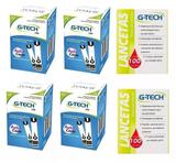 Kit 200 Tiras Fitas Glicemia G-tech Lite + 200 Lancetas