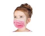 Kit 25 máscaras rosa tripla infantil volta às aulas com proteção - Medi Company