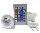 Kit 2x Lampadas Colorida 2x Soquetes De Tomada + 2x Controles Cromoterapia Abajur - Wei tus