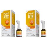 kit 2x Pure b12 spray sublingual 30ml kress indicado para pessoas com uma dieta vegetariana