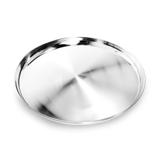 Kit 3 Bandejas Redonda inox 40 Cm Garçom bar servir Ke Home 3101-40