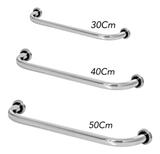 Kit 3 Barras De Apoio Para Banheiro 30cm - 40cm - 50cm - Metalcromo