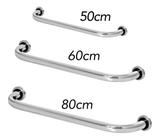 Kit 3 Barras De Apoio Para Idoso 50cm, 60cm E 80cm - Metalcromo
