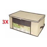 Kit 3 caixa organizadora de guarda roupa organizador dobravel armario closet - Gimp