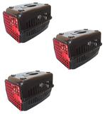 Kit 3 Caixas De Transporte Para Gatos Coelho Cão Pequeno Nº3 - Rb