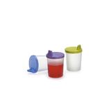 Kit 3 Copos Com Tampa Atóxico E Livre De Bpa 250 Ml - Nitron