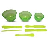 KIT 3 Cubetas + 5 Espátulas Para Estética - Verde - Estek