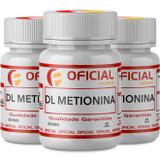 Kit 3 DL Metionina 500mg 60 Cápsulas - Oficialfarma s