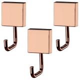 Kit 3 Ganchos Rose Gold Multiuso Suporte Toalheiro Banheiro - Future