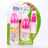 Kit 3 Mamadeira Lillo Evolução Divertida Rosa