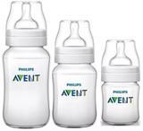 Kit 3 Mamadeiras Anti-Colic 125, 260 ml e 330ml Avent