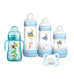 Kit 3 Mamadeiras Autoesterilizável, Copo e Chupeta Rinoceronte Menino - MAM