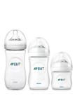 KIT 3 MAMADEIRAS AVENT PÉTALA ANTI-CÓLICA 125ml 260ml e 330ml - 0% BPA - TRANSP. - PHILIPS AVENT