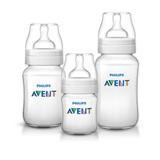 Kit 3 Mamadeiras Avent Philips Anticólica Classic 125, 260 e 330ml
